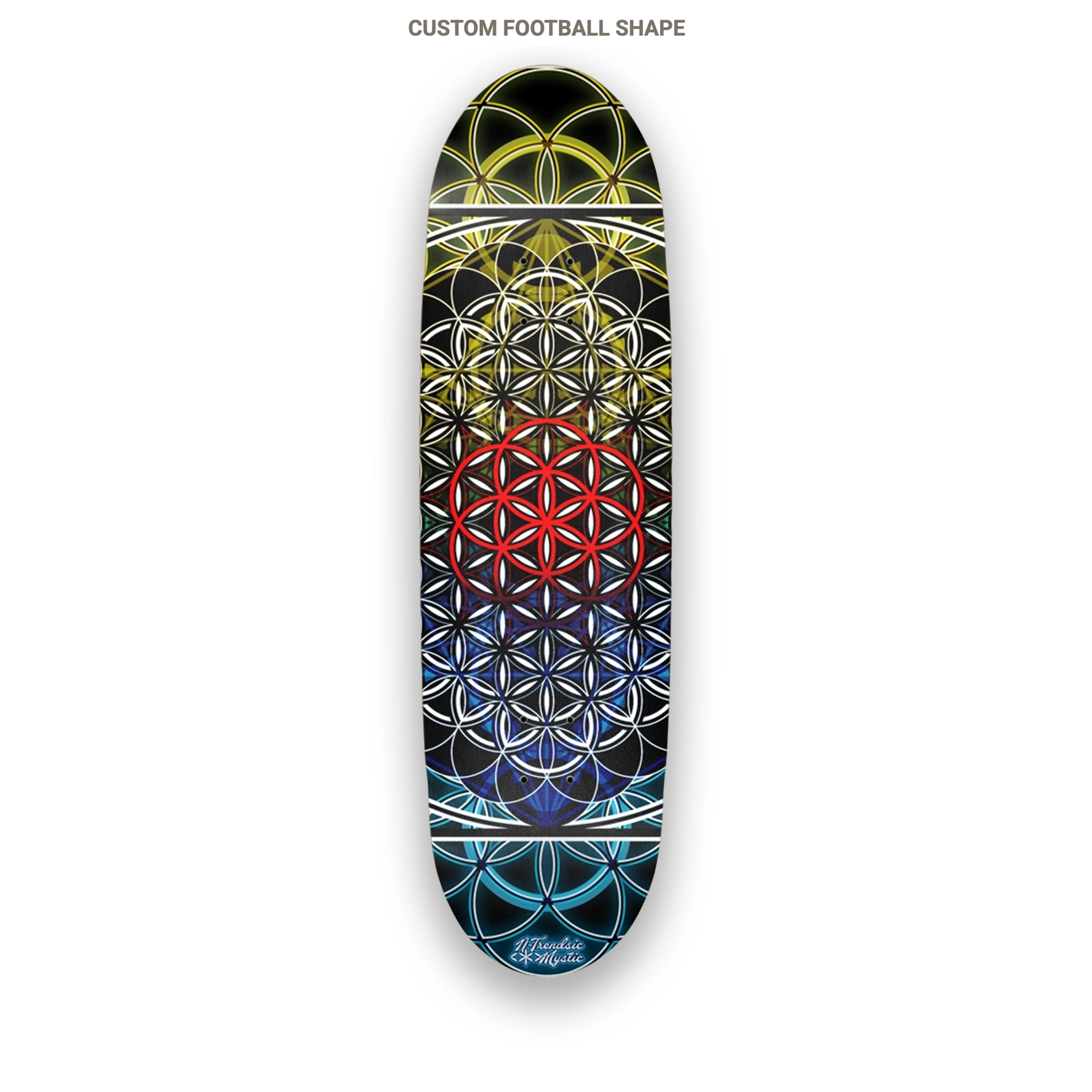 PLANTED | Football Shape Skateboard Deck | 8.87 × 32