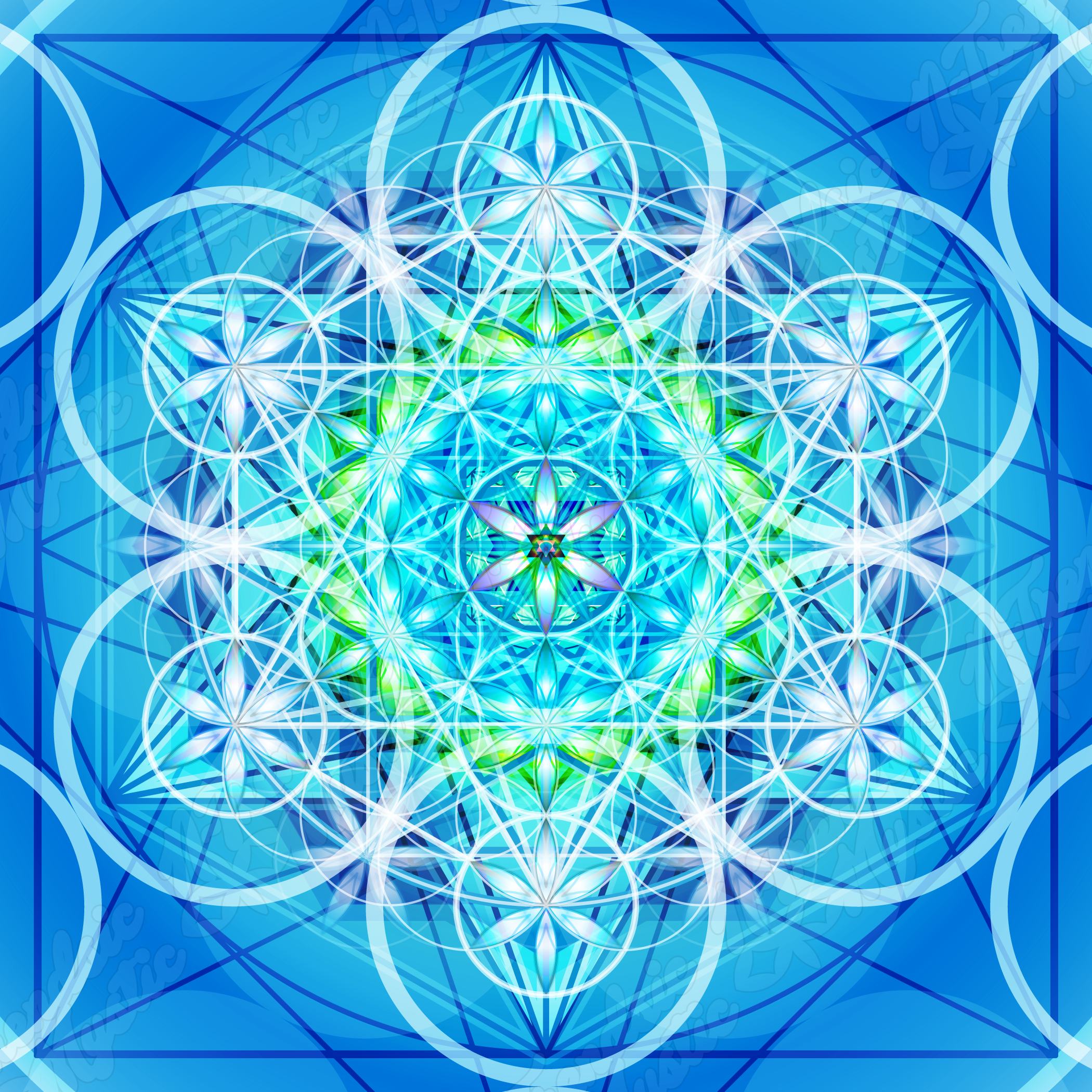High-resolution sacred geometry digital artwork by NTrendSic Mystic — Sacred Nest Orb, mandala-style design for meditation, balance, and spiritual presence.