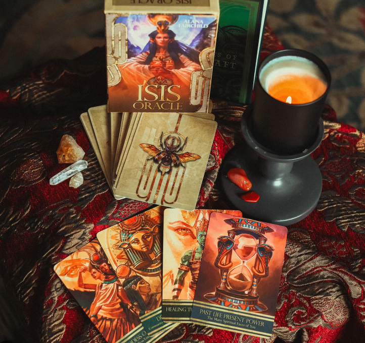 Isis Oracle | Divine Feminine Wisdom (44 Cards + 220‑Page Guidebook)
