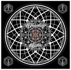 Decorative circular design with geometric patterns and 'M Trendsic' branding on a black background.