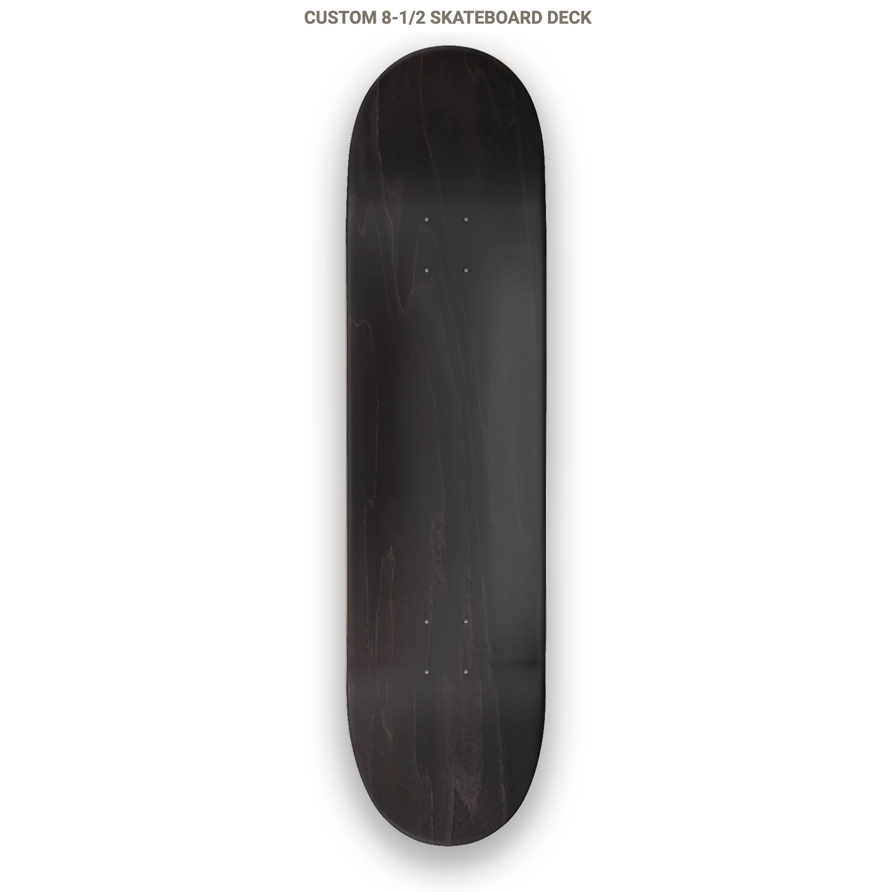Top skateboard deck on a white background