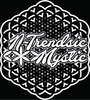 NTrendSic Mystic logo featuring white script lettering over a black geometric mandala pattern.