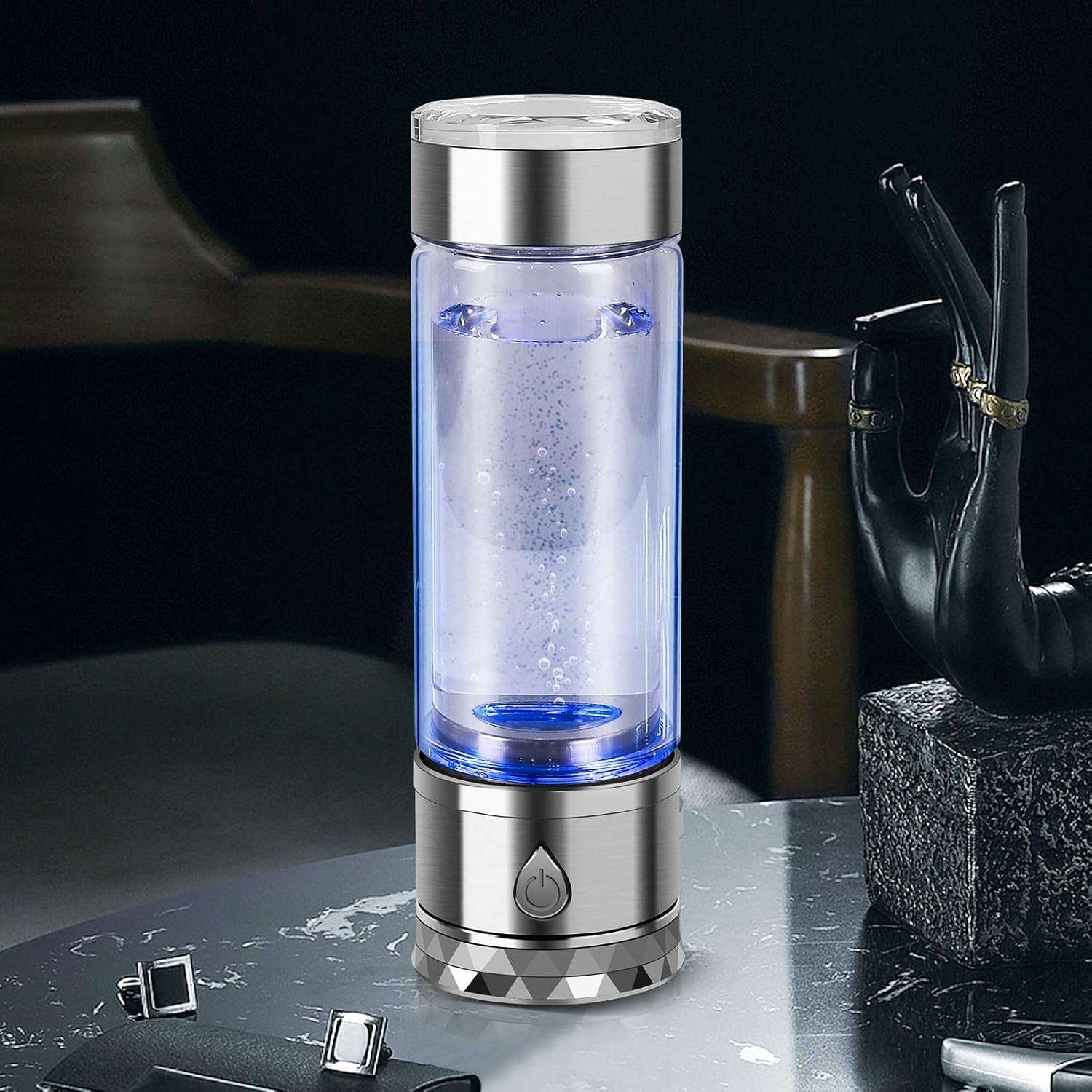 N.P Hydrogen Water Bottle Generator with Dual Chamber & SPE PEM Technology - Up to 1700 PPB