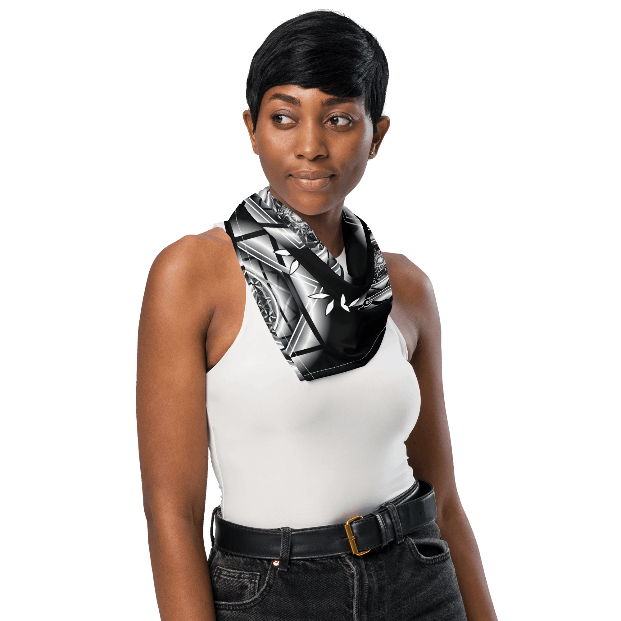 Melchizedek B&W - All-over print bandana