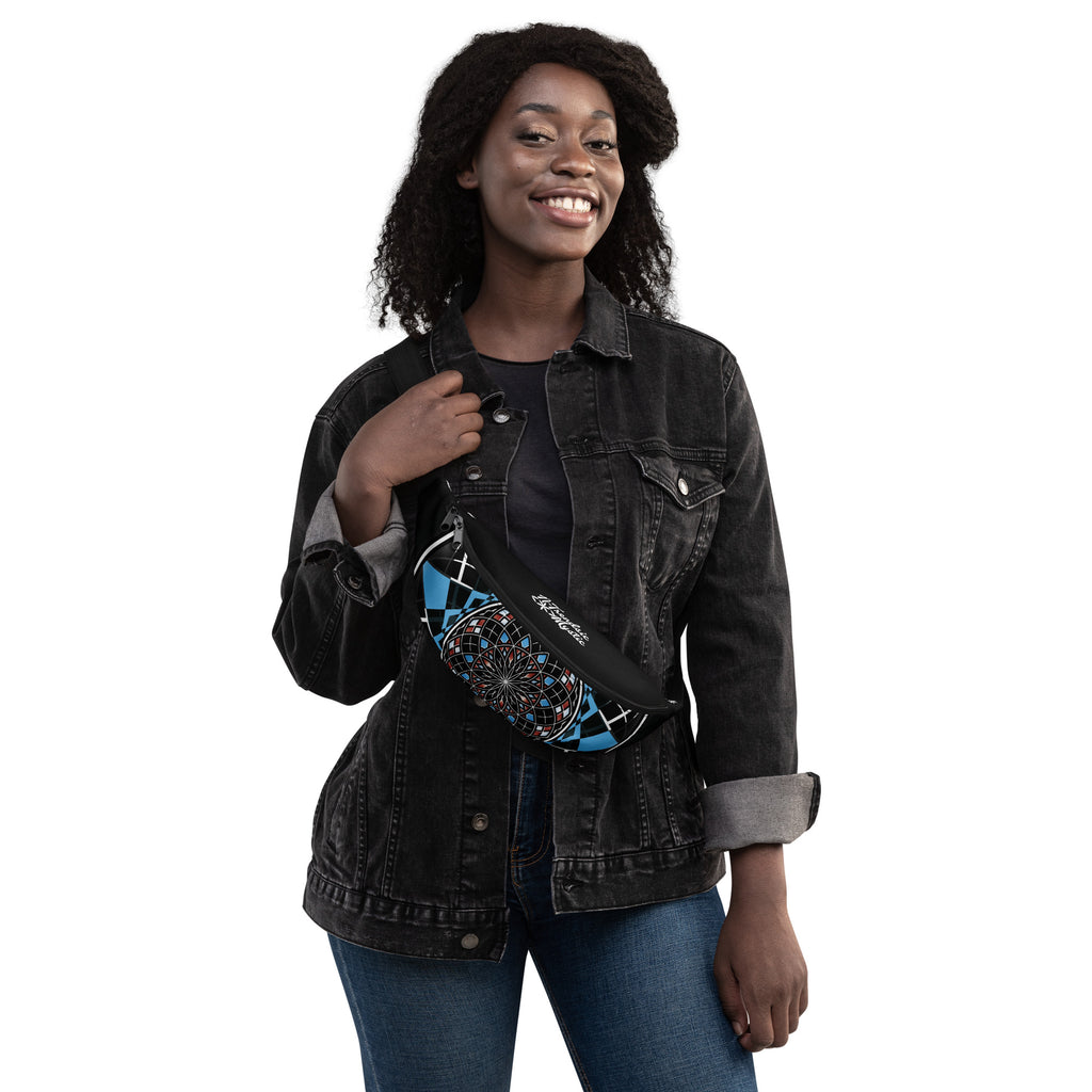 Quantum Bloom Fanny Pack | Sacred Geometry Travel Bag