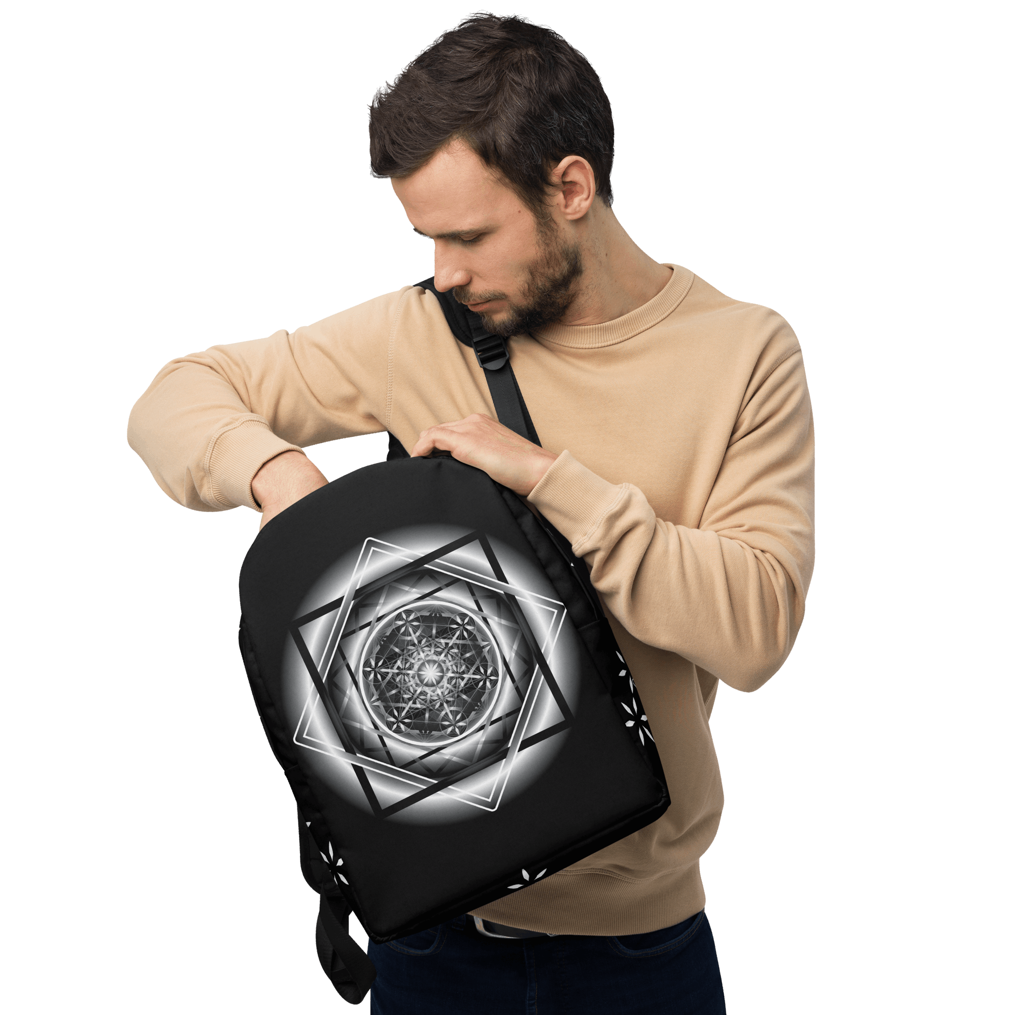 Melchizedek B&W - Minimalist Backpack
