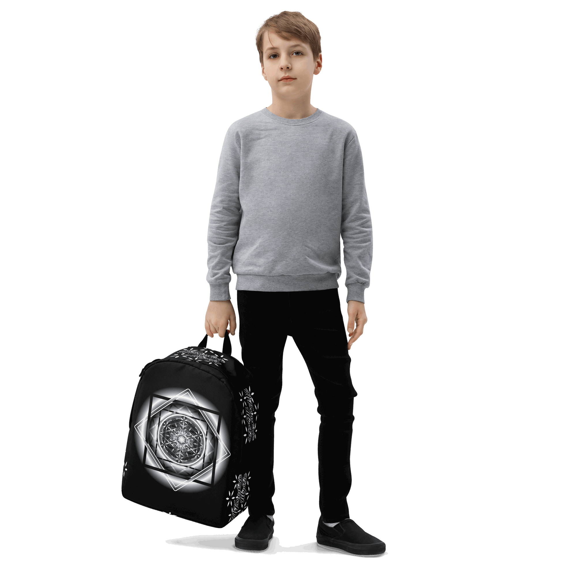 Melchizedek B&W - Minimalist Backpack