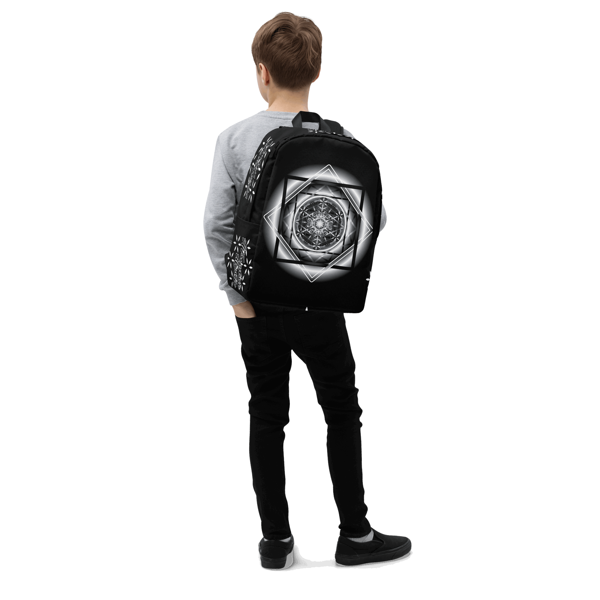 Melchizedek B&W - Minimalist Backpack