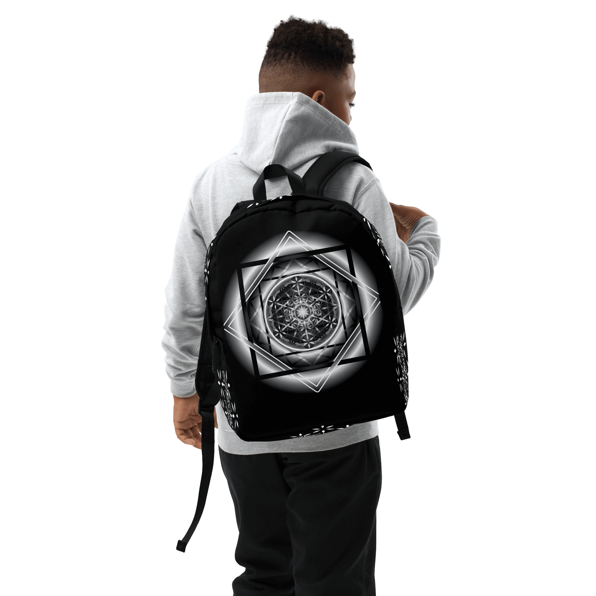 Melchizedek B&W - Minimalist Backpack