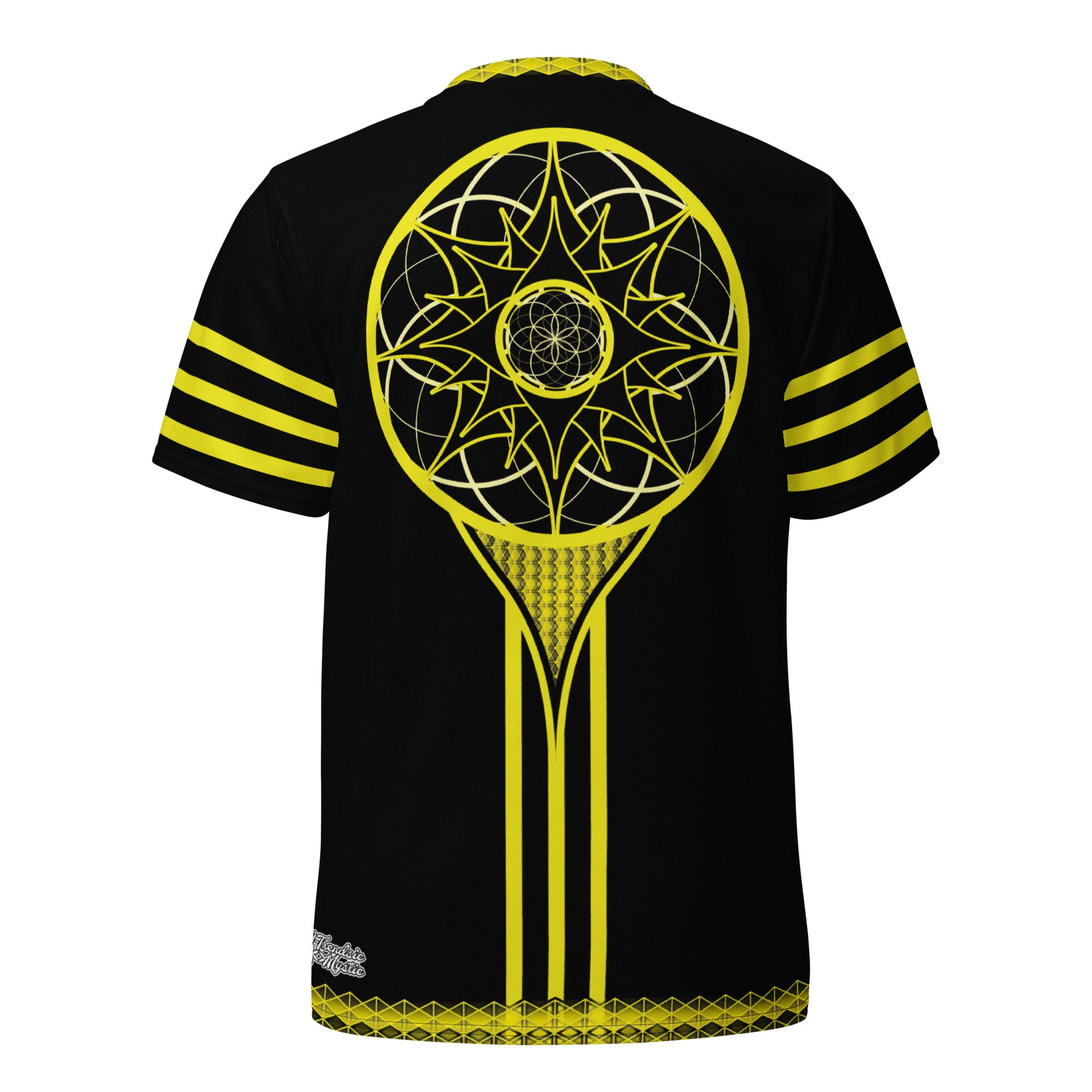 NTM Solaris Prime sacred geometry recycled sports jersey, unisex fit, lightweight performance activewear