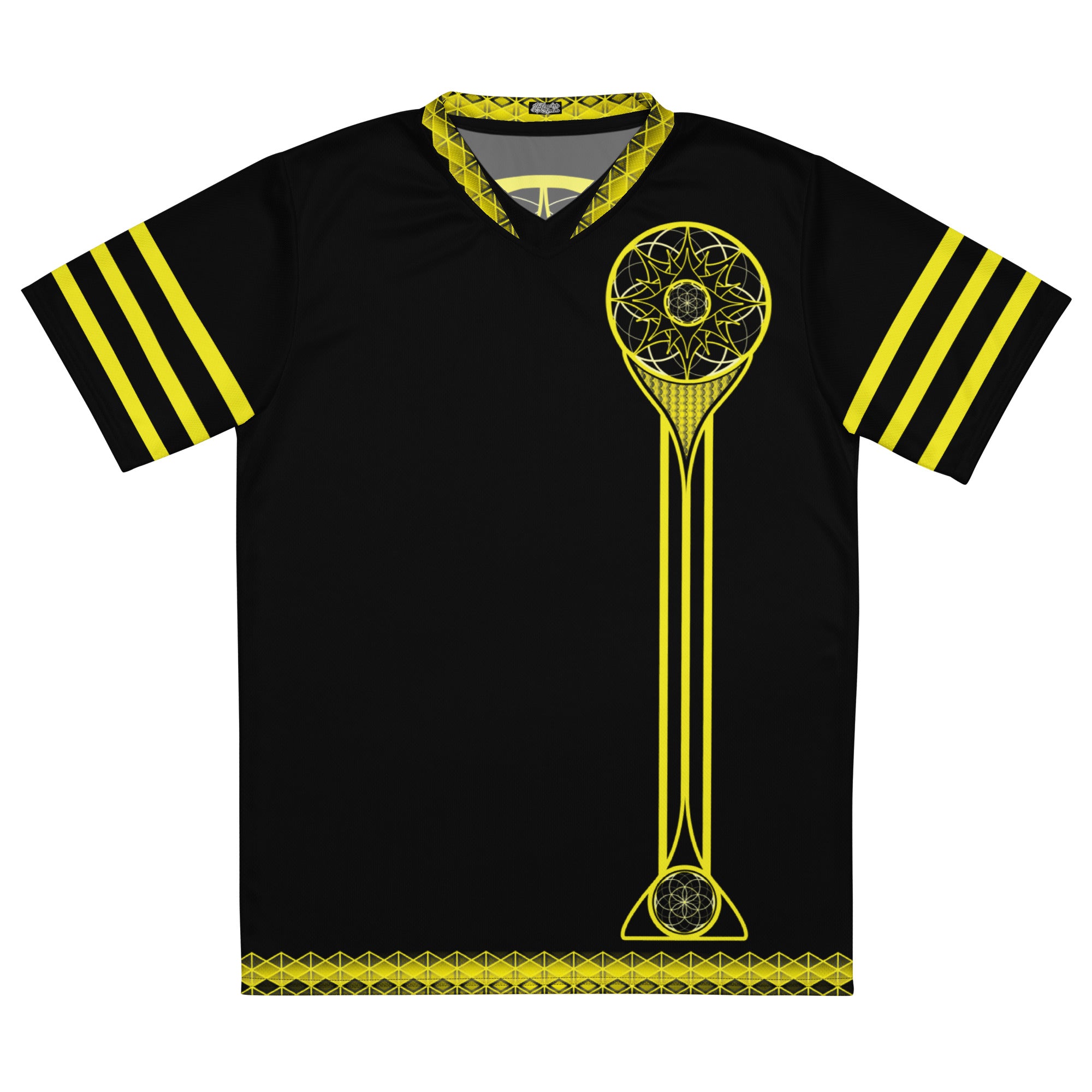 NTM Solaris Prime sacred geometry recycled sports jersey, unisex fit, lightweight performance activewear