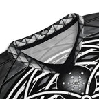 Black and white geometric t-shirt design