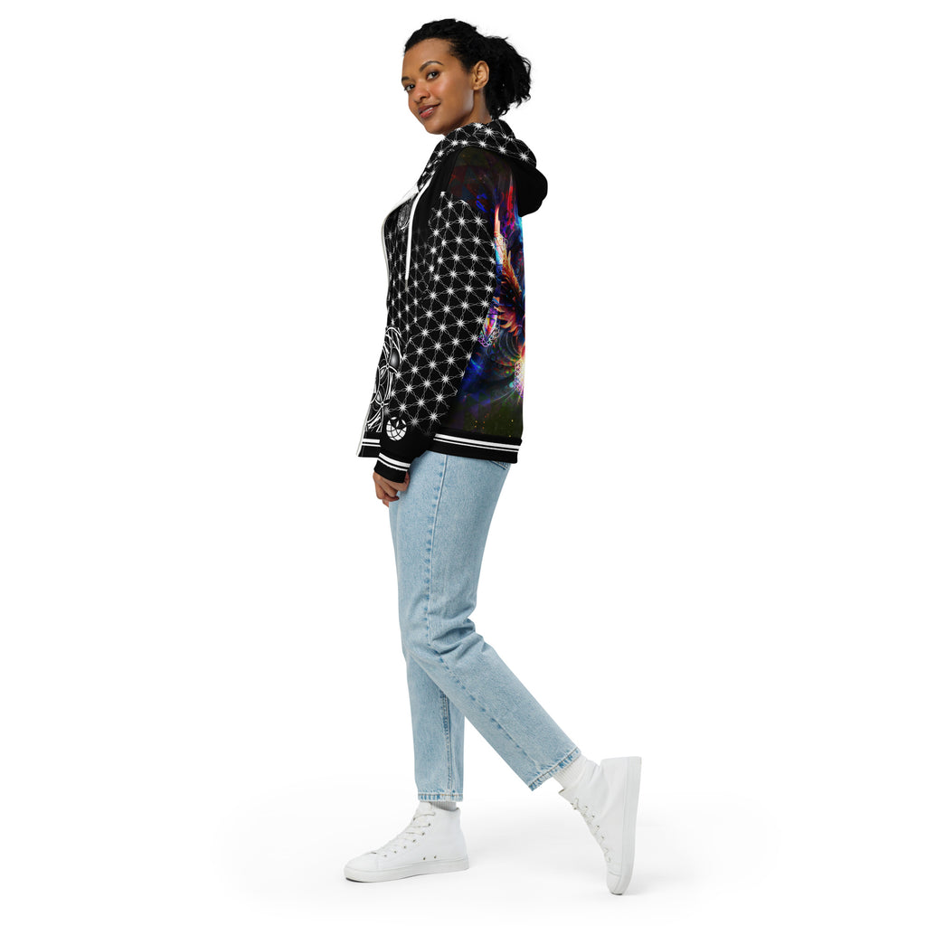 Essence of the All Unisex Zip Hoodie | Sacred Geometry & Cosmic Vision