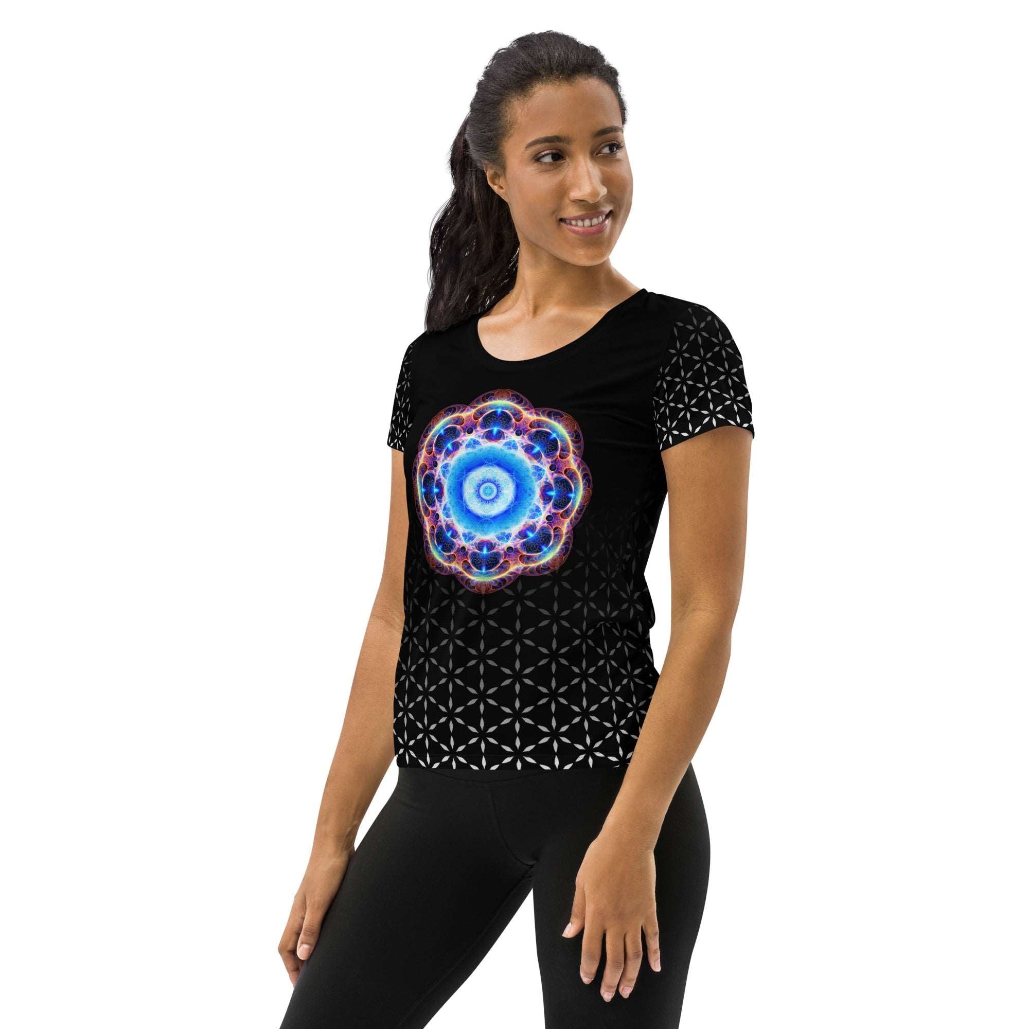 Sacred Blend - All-Over Print Women's Athletic T-shirt