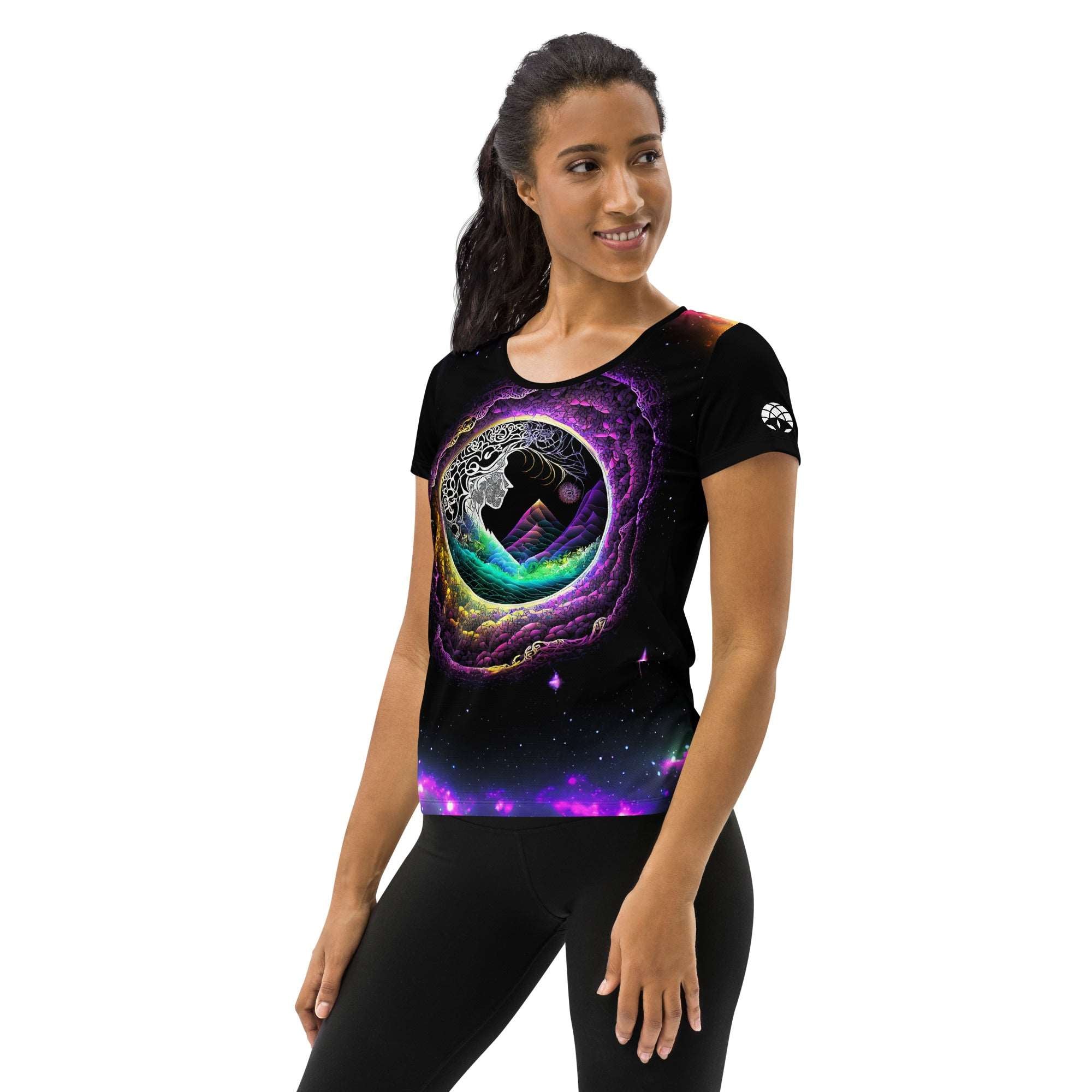 Boundless Mystic - All-Over Print Women's Athletic T-shirt
