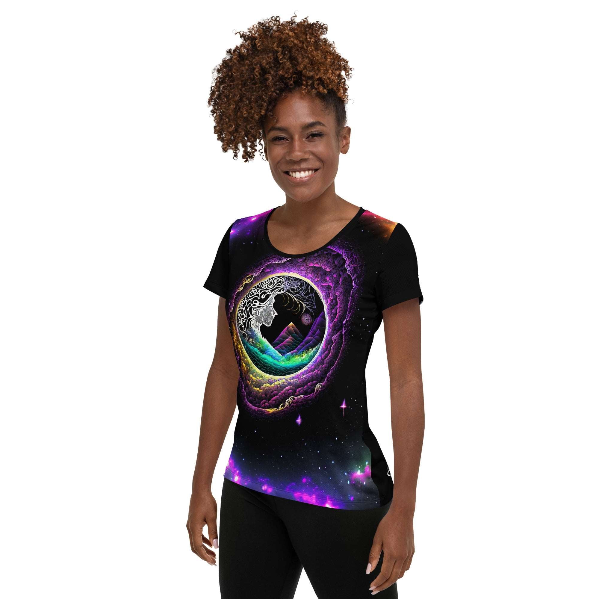 Boundless Mystic - All-Over Print Women's Athletic T-shirt