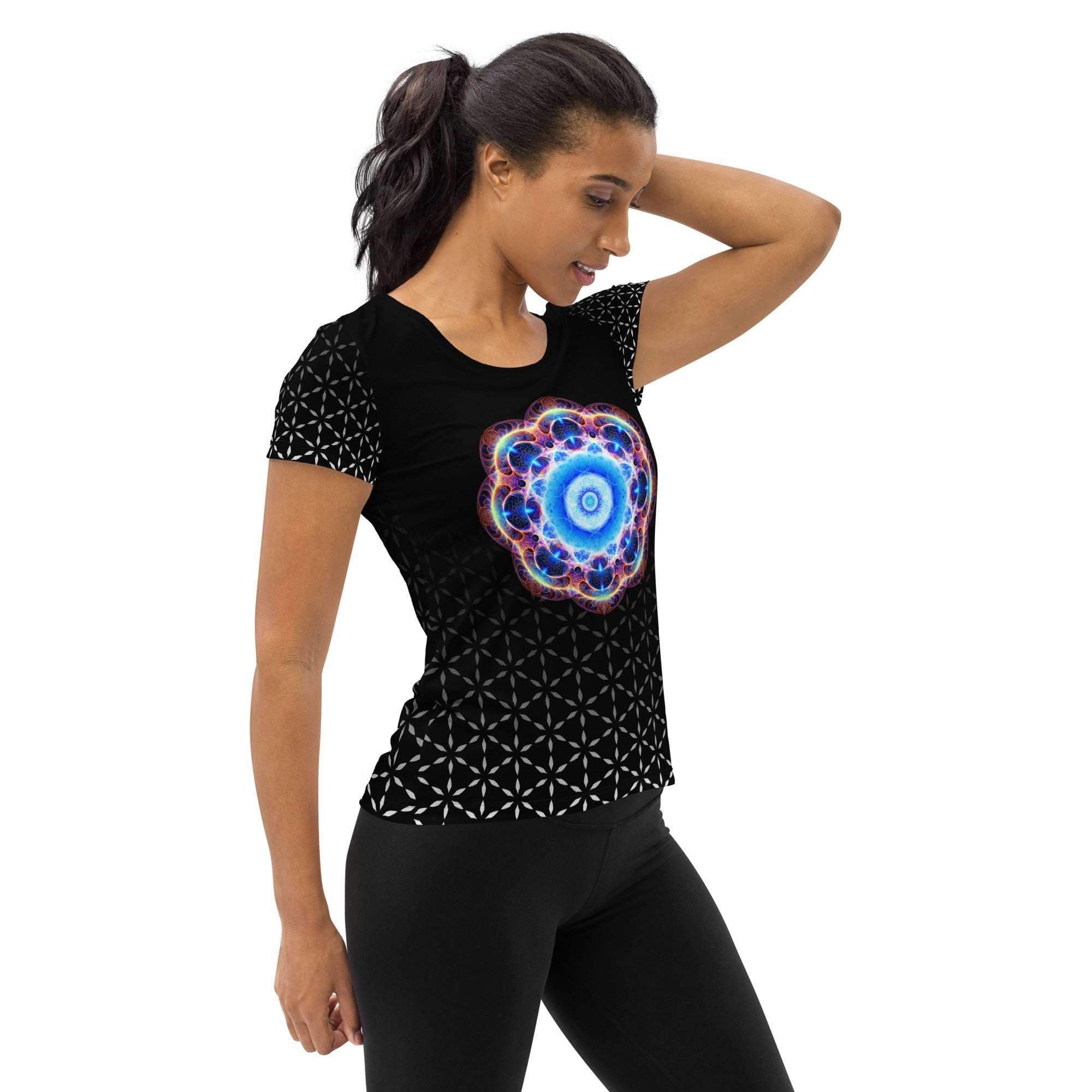 Sacred Blend - All-Over Print Women's Athletic T-shirt