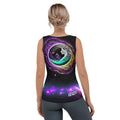 Boundless Mystic unisex cut & sew tank top — Hermetic-inspired geometric design (back view)