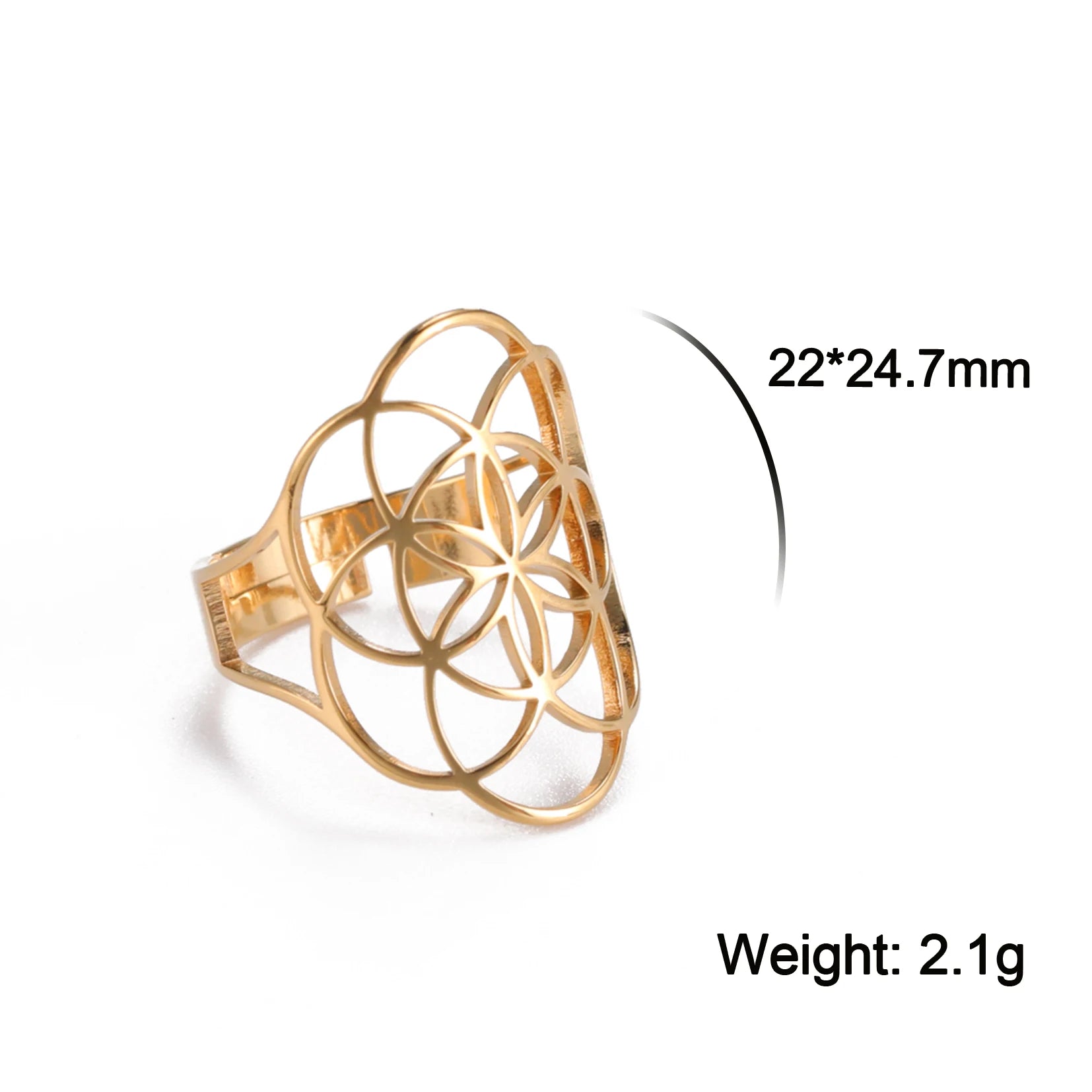 Sacred Geometry Ring –  Flower of Life | Metatron’s Cube | and More