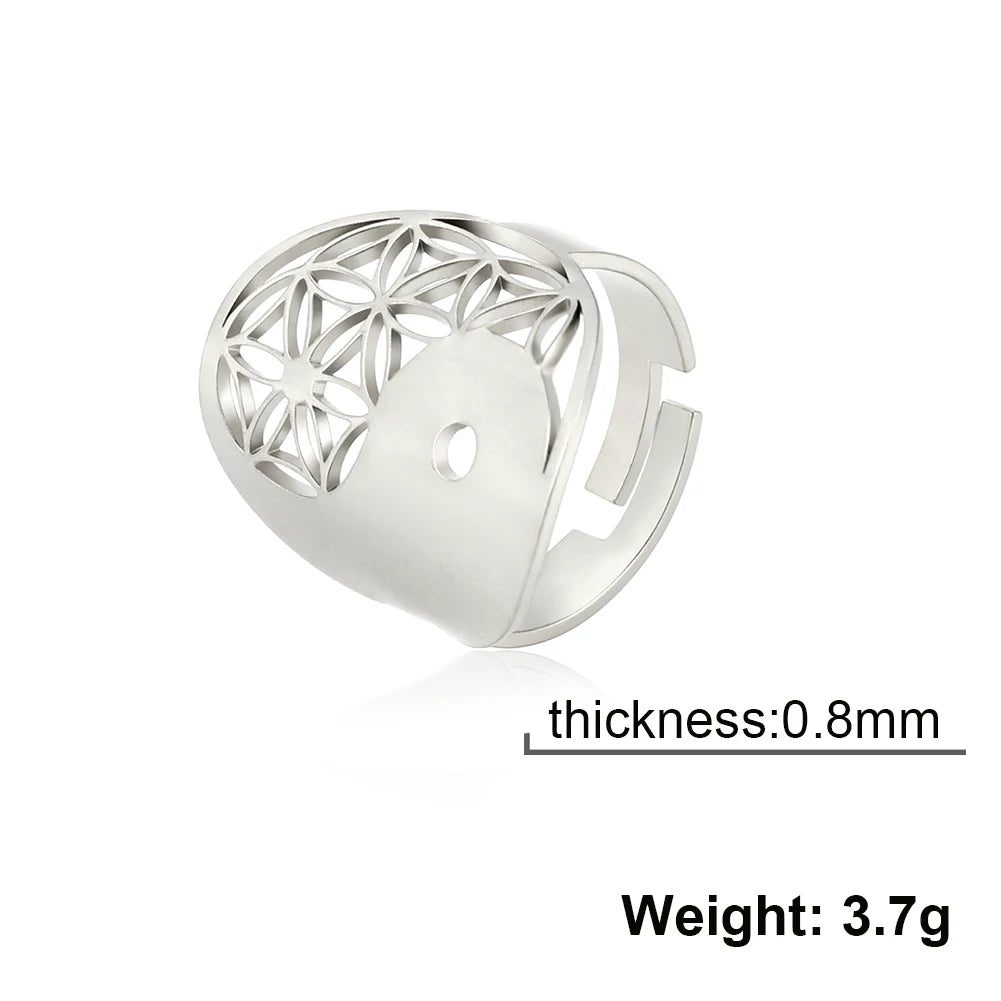 Sacred Geometry Ring –  Flower of Life | Metatron’s Cube | and More