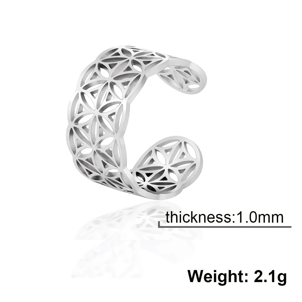 Sacred Geometry Ring –  Flower of Life | Metatron’s Cube | and More