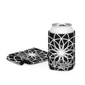 Mystic Koozie Eyez neoprene can cooler — sacred geometry mandala with eyes design, fits regular and slim cans