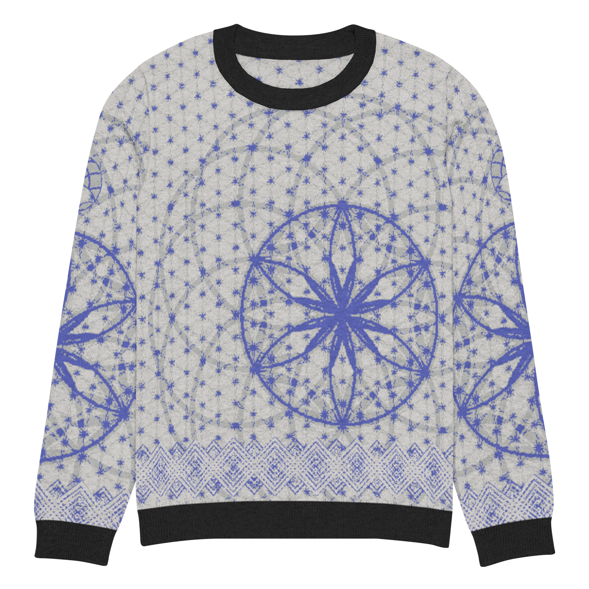 Blue Prima Mystica - Knitted Crew Neck Sweater