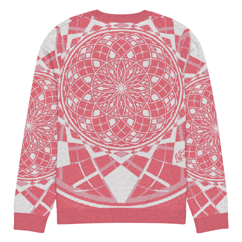 Mystic Metamorphic Redrose — Knitted Crew Neck Sweater