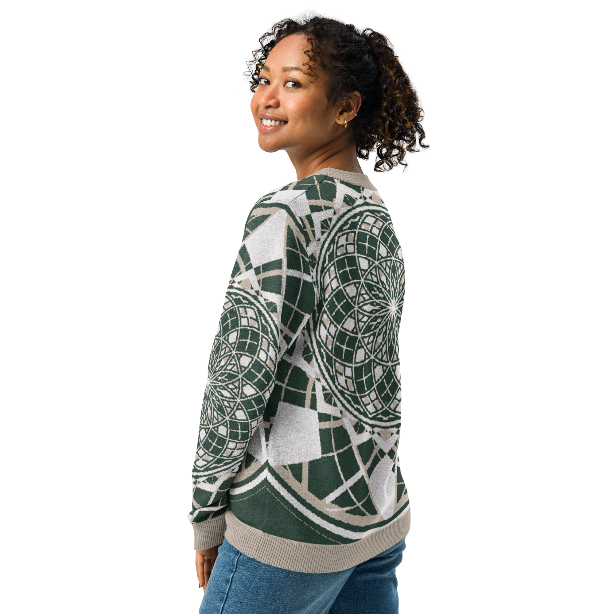 Mystic Metamorphic EarthTone | Knitted Crew Neck Sweater