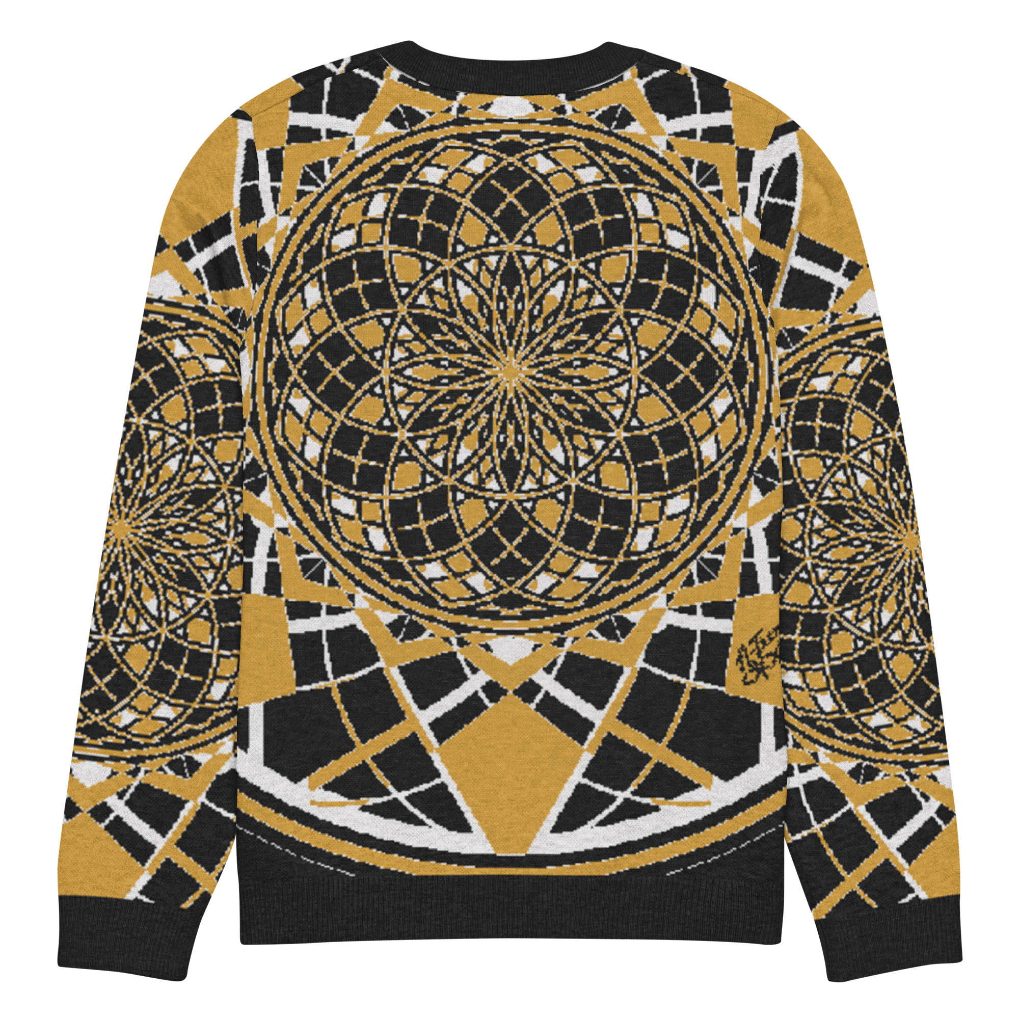 Mystic Metamorphic Mustard | Knitted Crew Neck Sweater