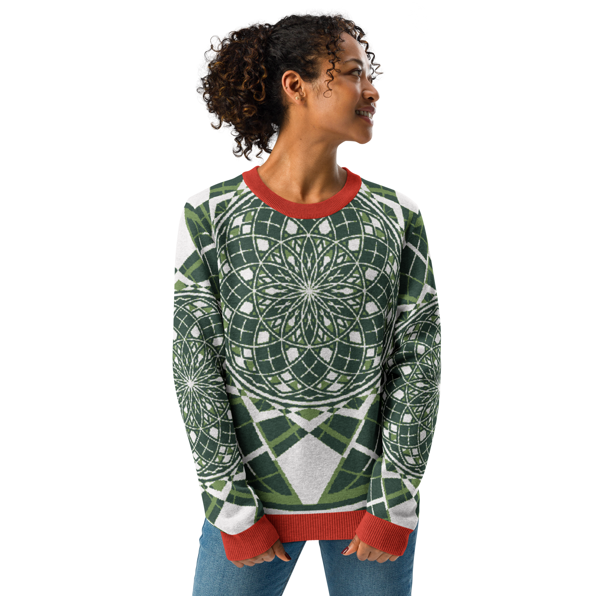 Mystic Metamorphic Candy | Knitted Crew Neck Sweater