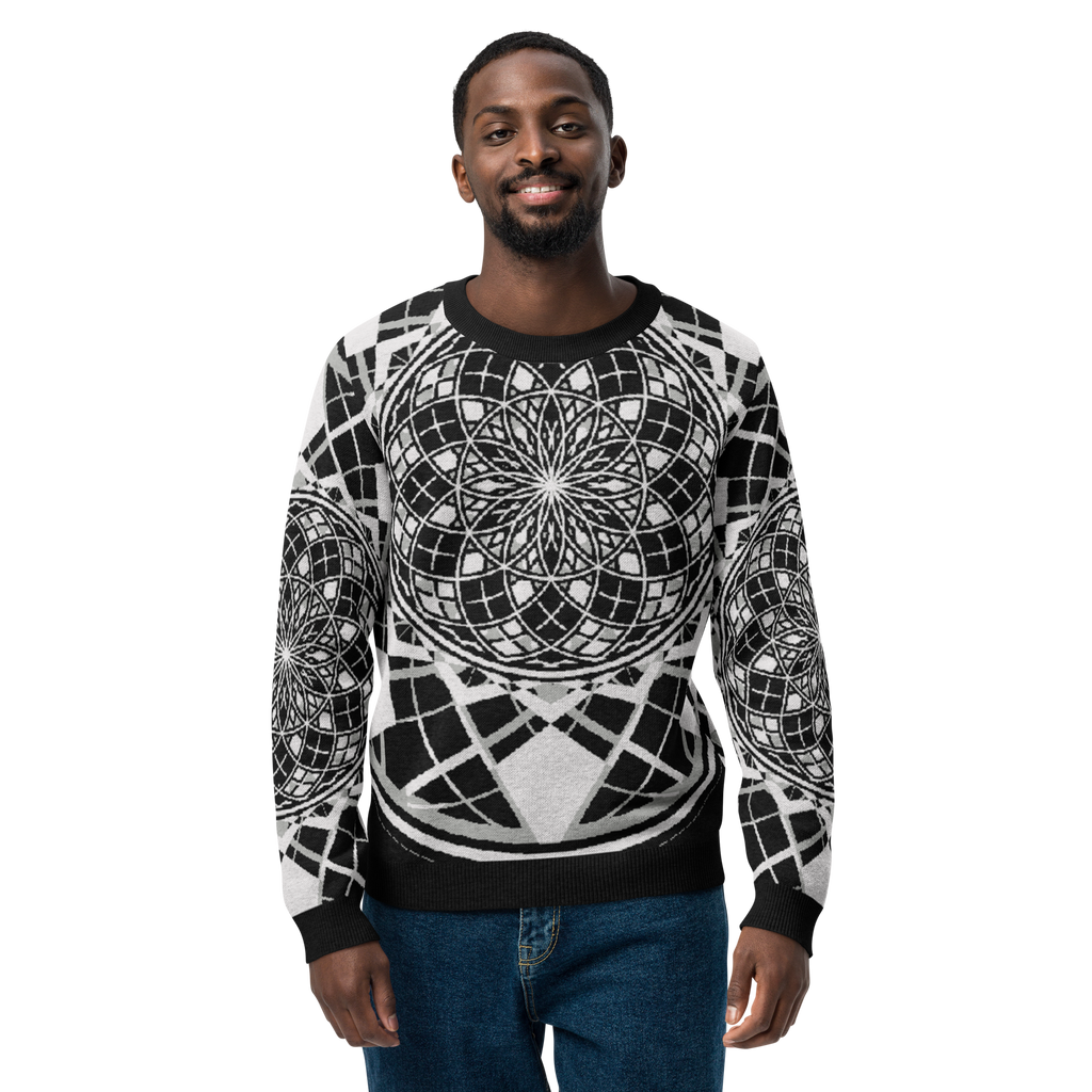 Mystic Metamorphic Night | Knitted Crew Neck Sweater