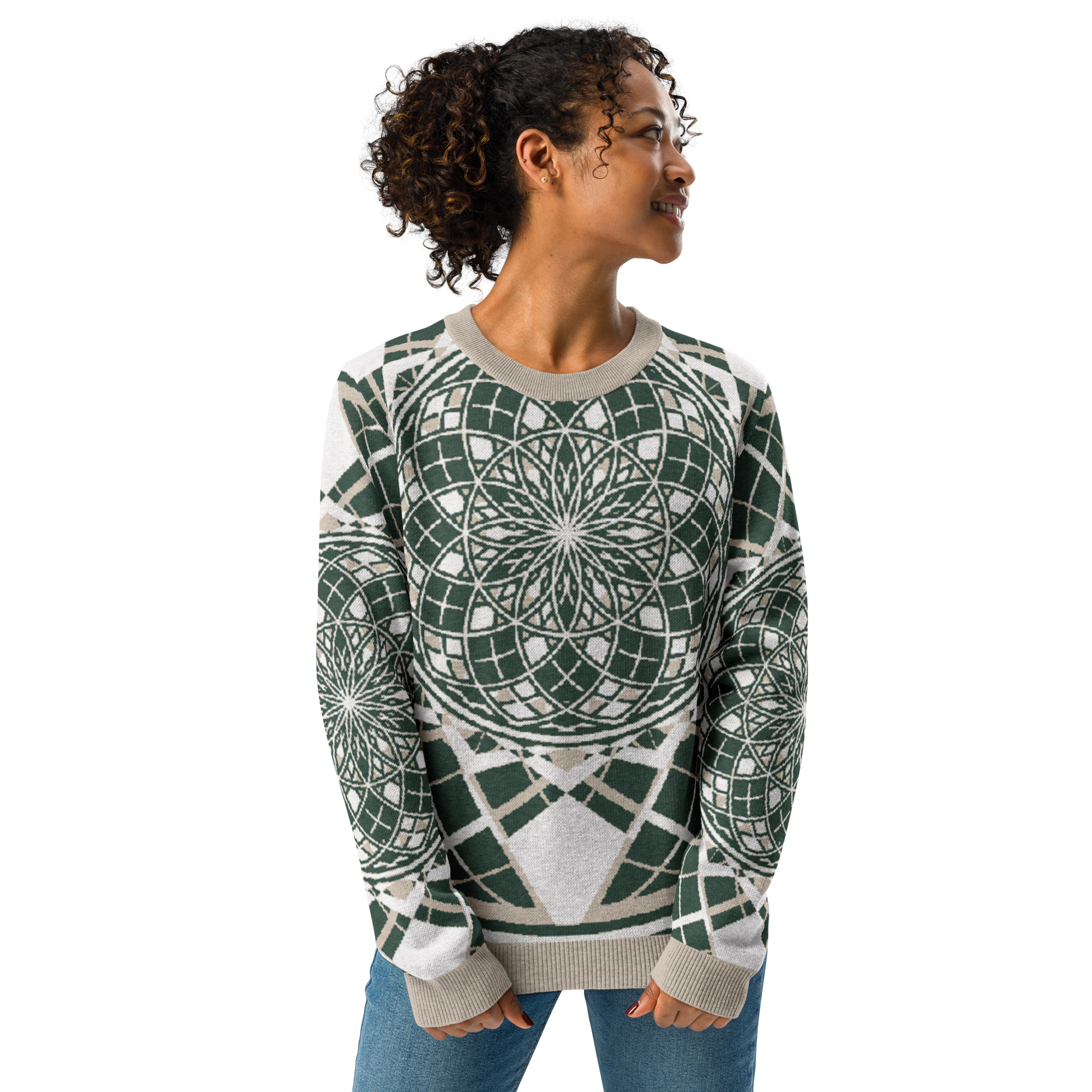 Mystic Metamorphic EarthTone | Knitted Crew Neck Sweater