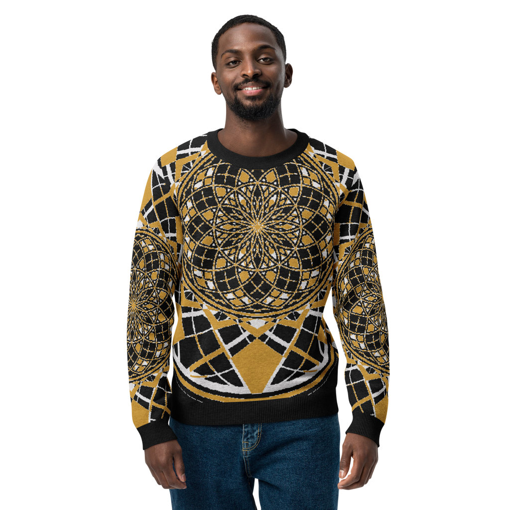 Mystic Metamorphic Mustard | Knitted Crew Neck Sweater
