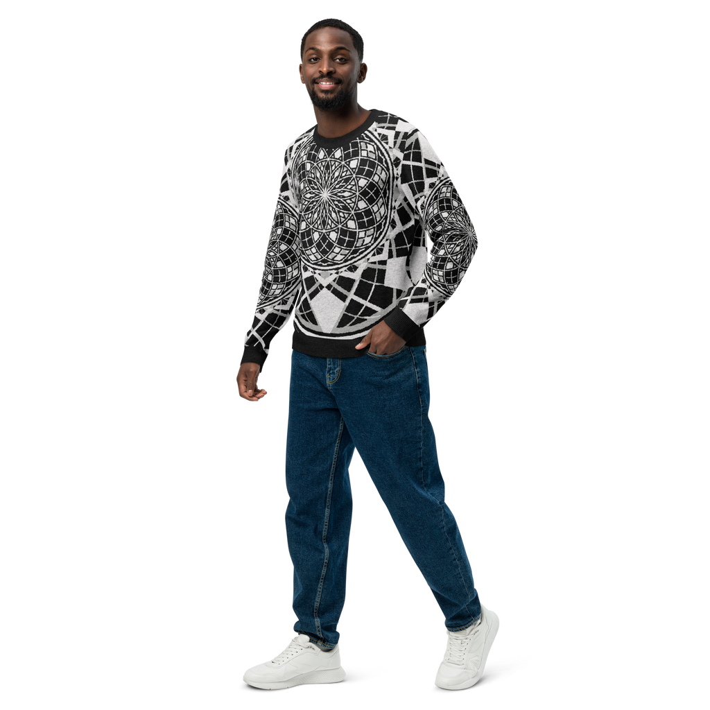 Mystic Metamorphic Night | Knitted Crew Neck Sweater