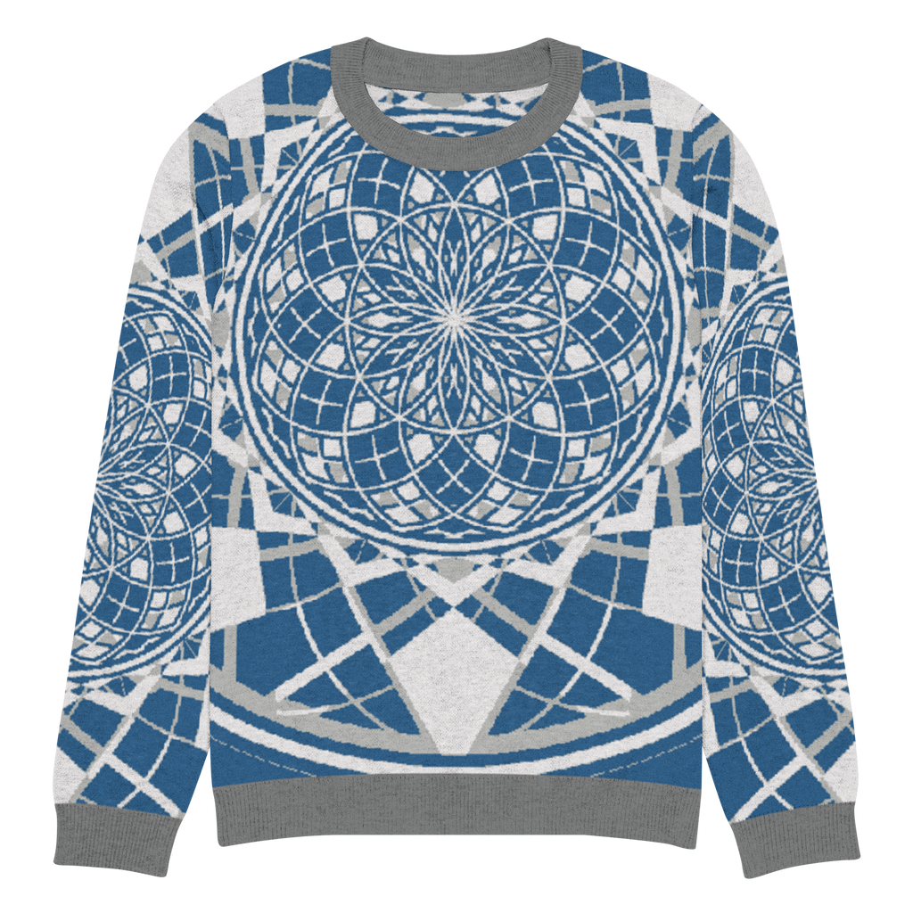 Mystic Metamorphic Blue Sky | Knitted Crew Neck Sweater