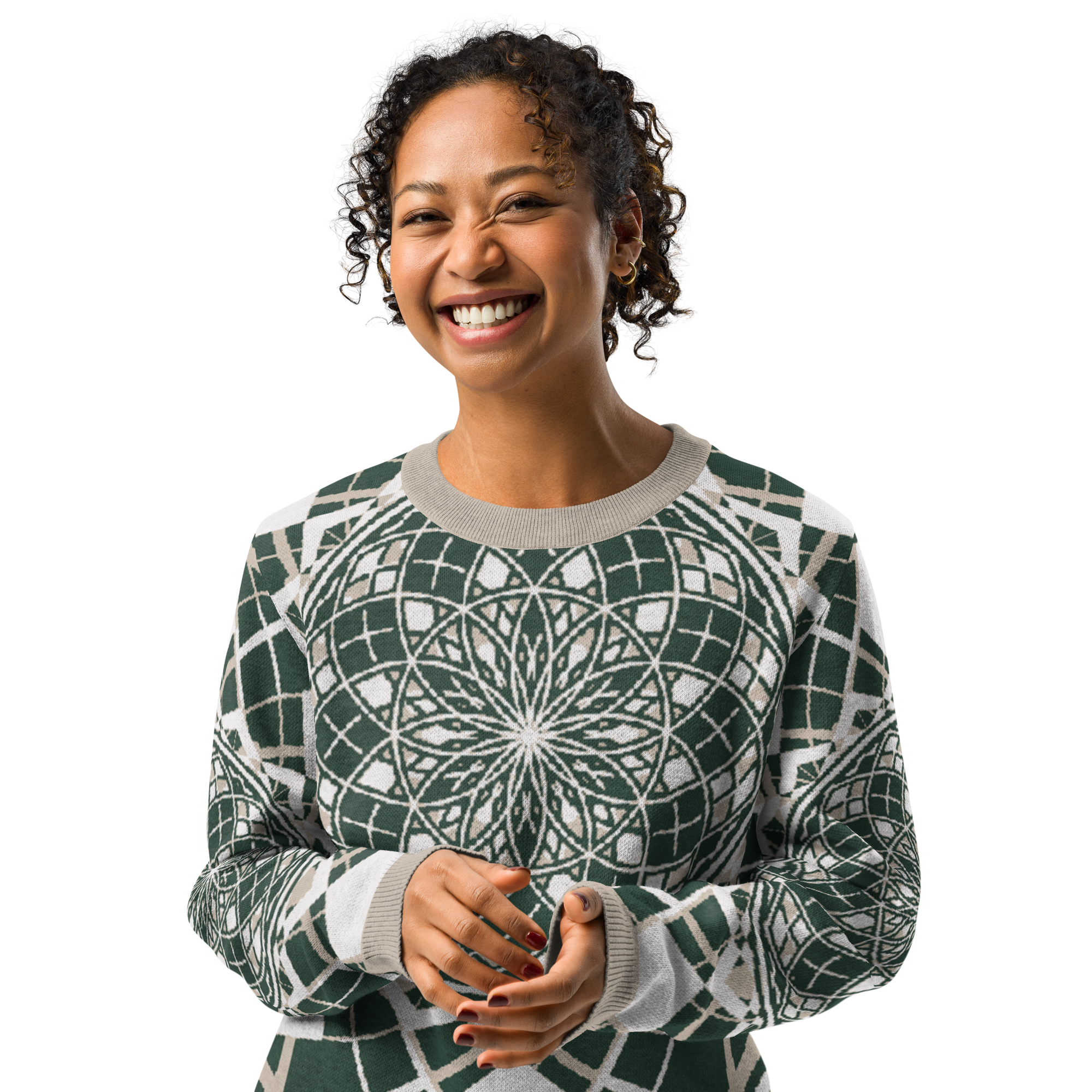 Mystic Metamorphic EarthTone | Knitted Crew Neck Sweater