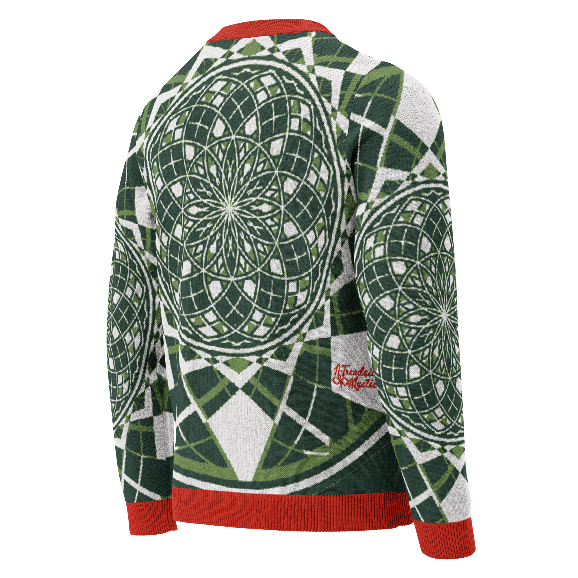 Mystic Candy Cane - Knitted Crew Neck Sweater