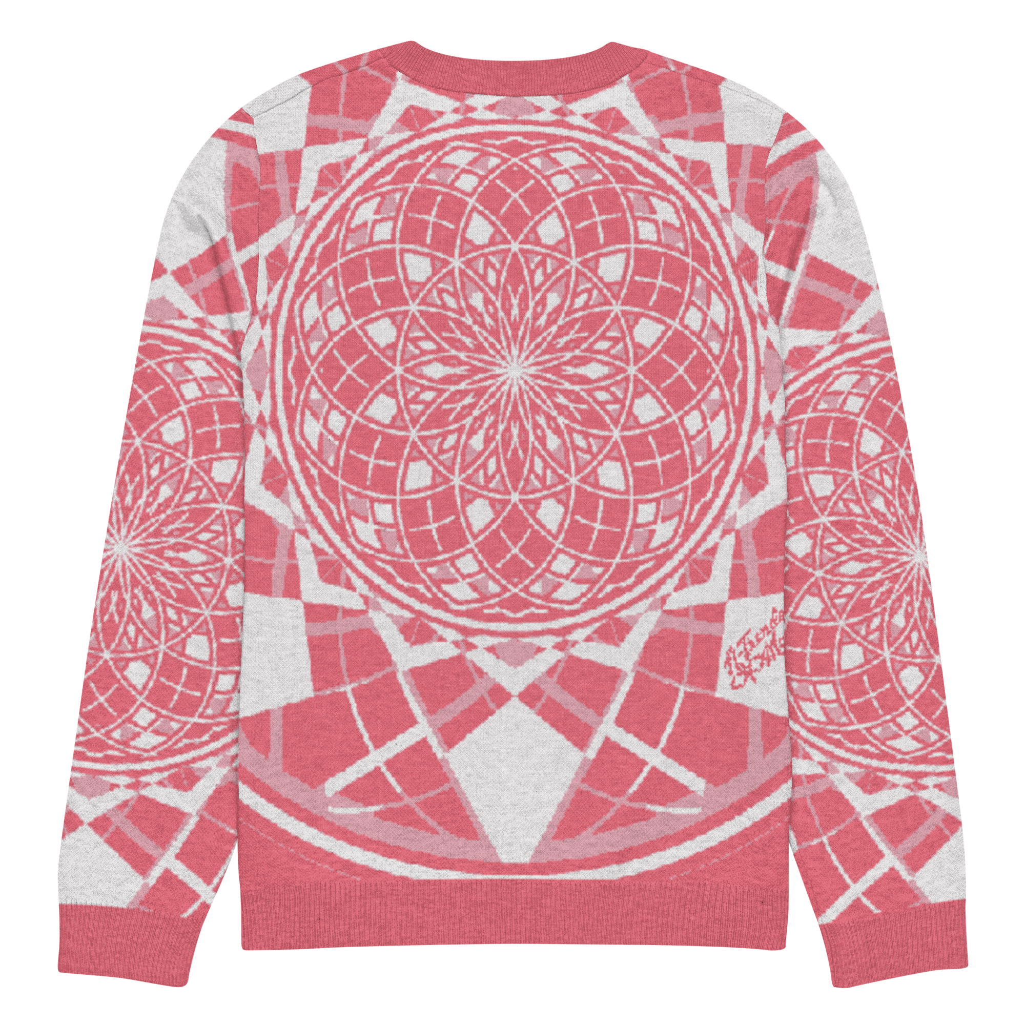 Mystic Metamorphic Redrose — Knitted Crew Neck Sweater