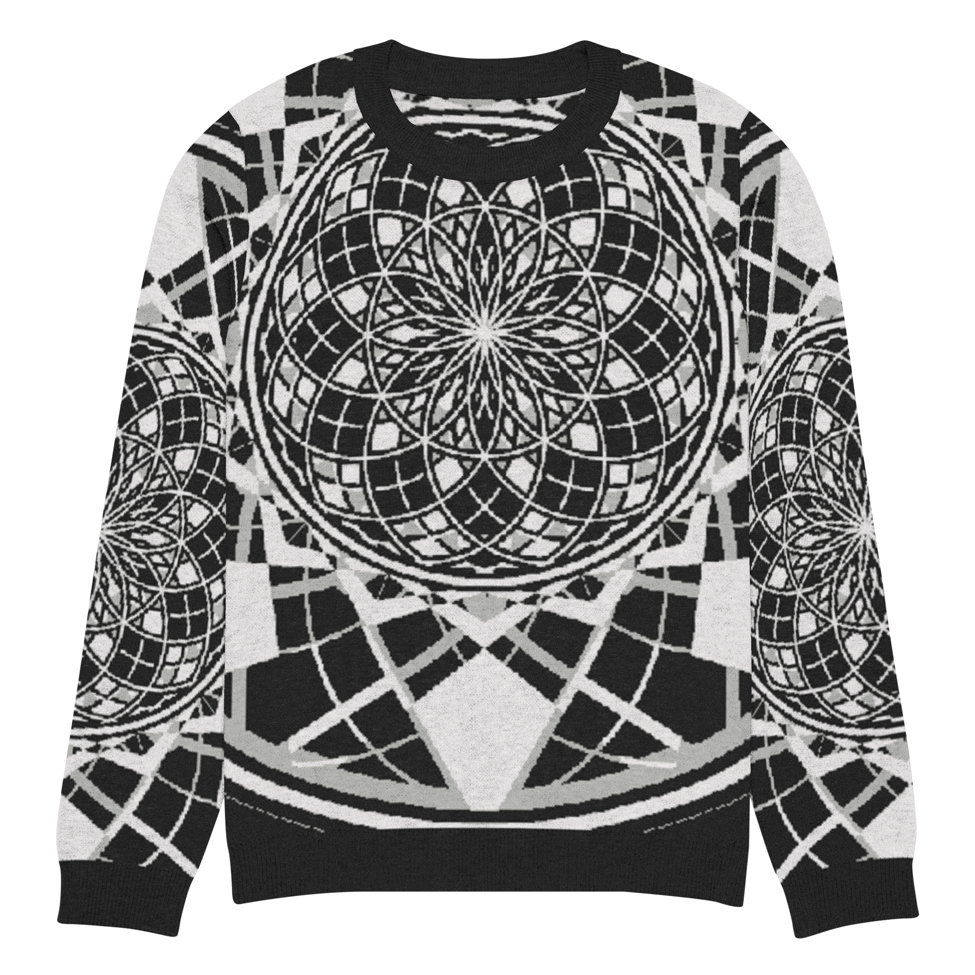 Mystic Metamorphic Night | Knitted Crew Neck Sweater