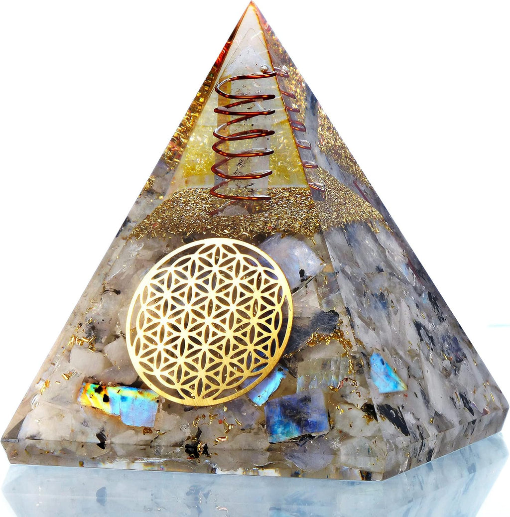 Orgone Pyramid – Handmade Crystal Orgone Generators with Flower of Life