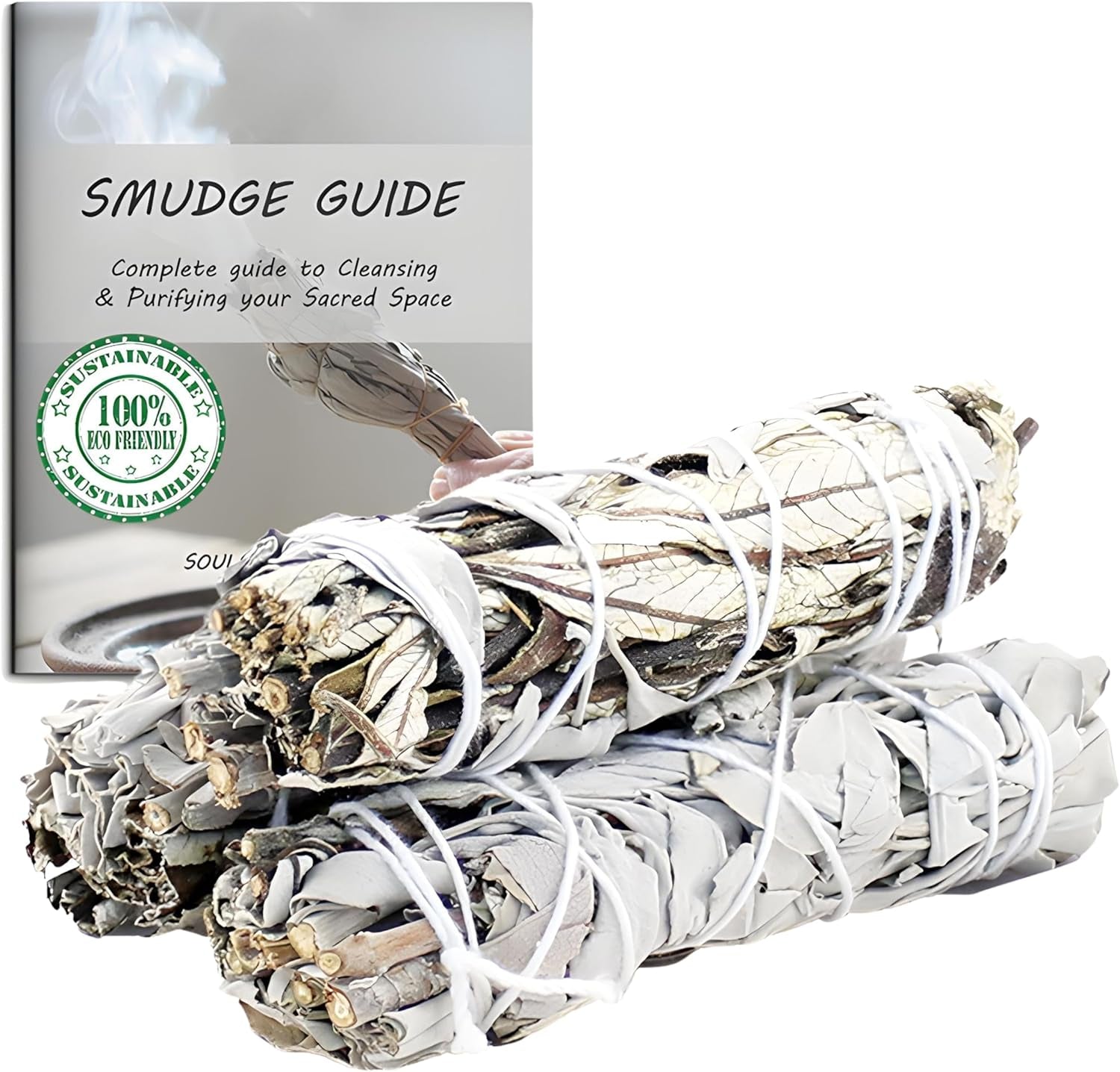 White Sage & Cedar Smudge Stick Bundle – 3 Pack | Sacred Botanical Blends for Ritual, Cleansing & Ceremony