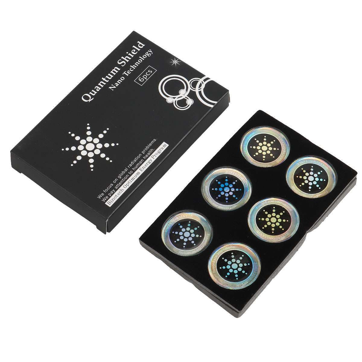 Quantum anti Radiation Shield 5G EMF Protection - Phones Laptops - 6 Stickers