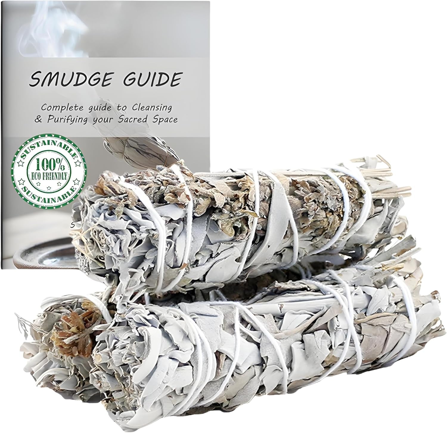White Sage & Cedar Smudge Stick Bundle – 3 Pack | Sacred Botanical Blends for Ritual, Cleansing & Ceremony