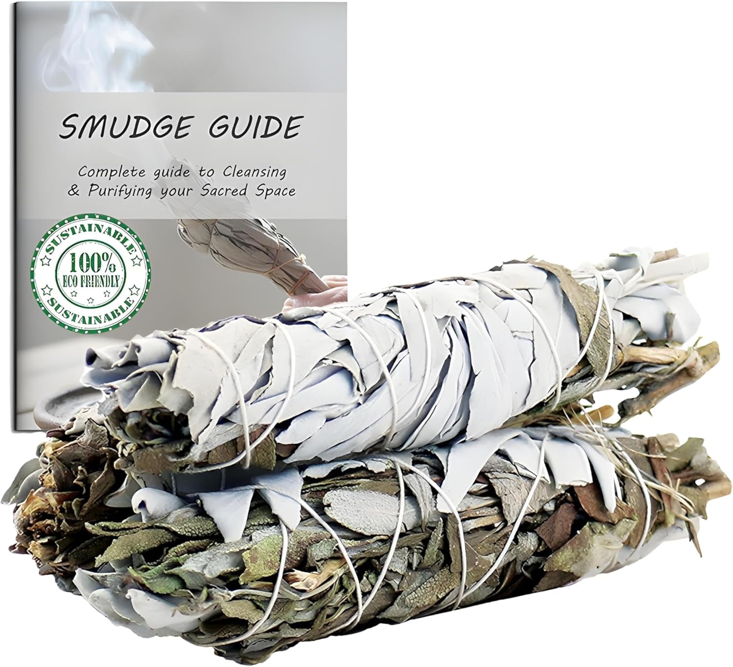White Sage & Cedar Smudge Stick Bundle – 3 Pack | Sacred Botanical Blends for Ritual, Cleansing & Ceremony