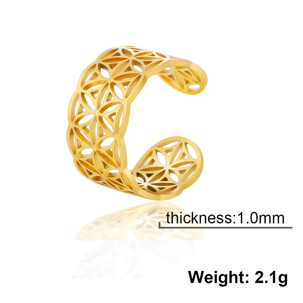 Sacred Geometry Ring –  Flower of Life | Metatron’s Cube | and More