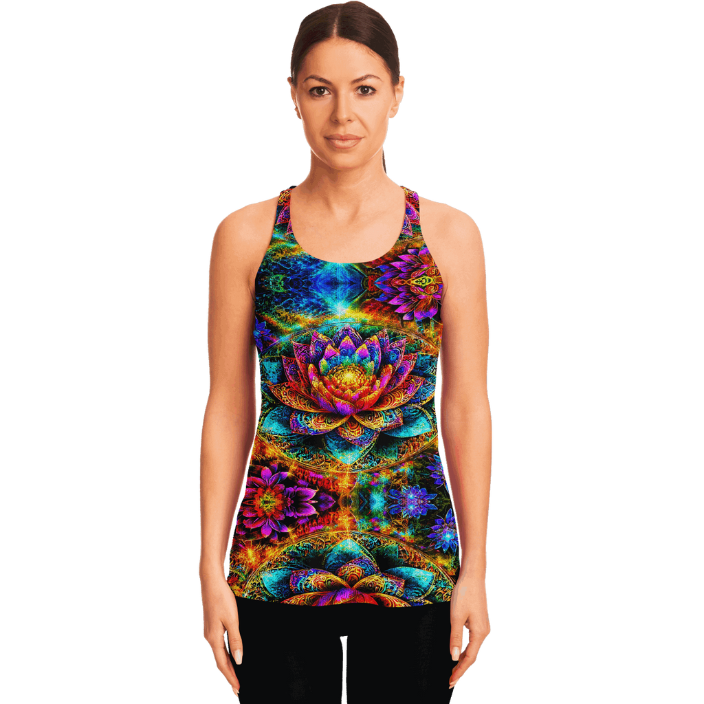 Mystic Abundance - Flowy Racerback Tank Top - All Over Print