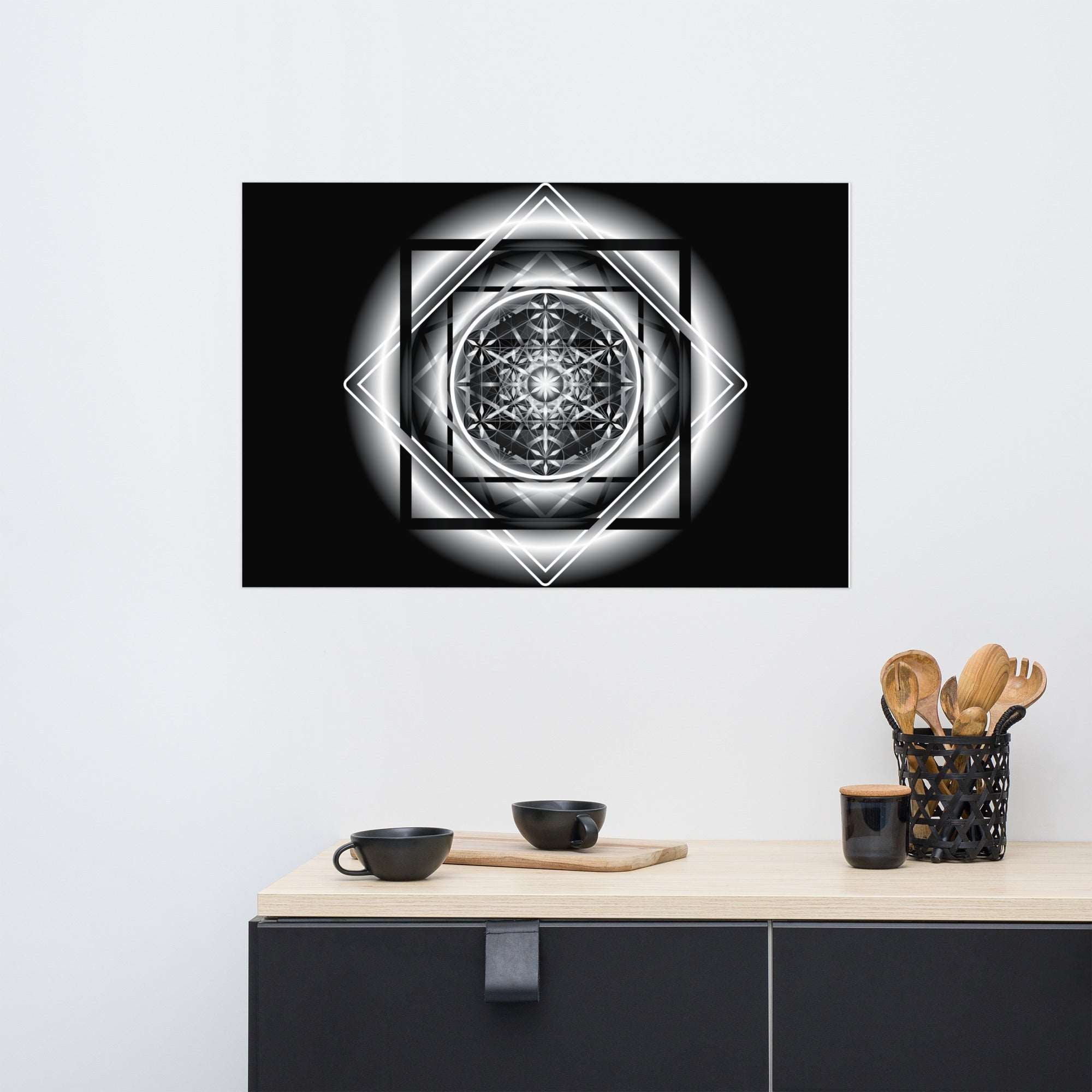 Melchizedek B&W - Poster
