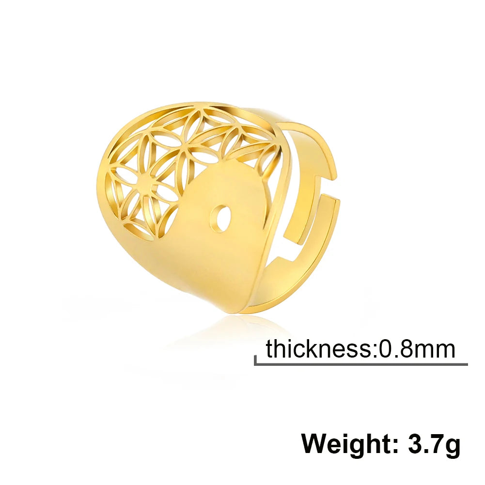 Sacred Geometry Ring –  Flower of Life | Metatron’s Cube | and More