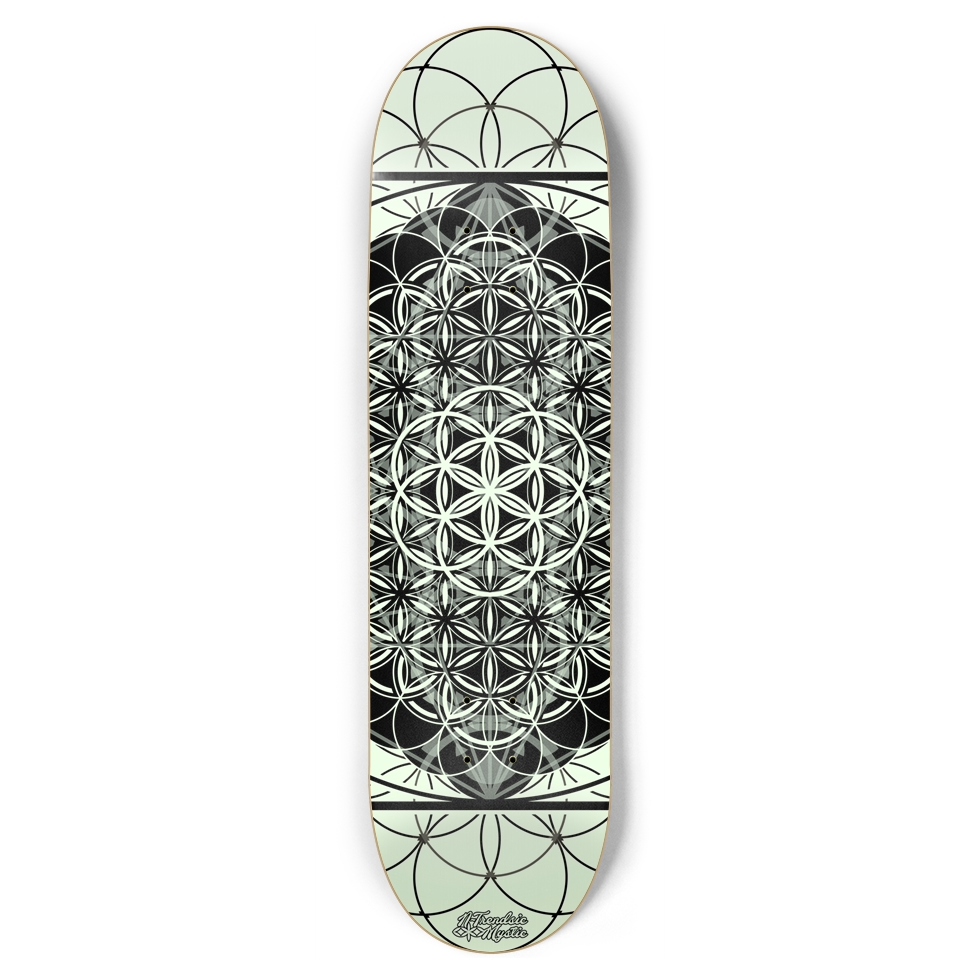 PLANTED glow in the dark skateboard deck 8.75 x 33 by NTrendSic Mystic